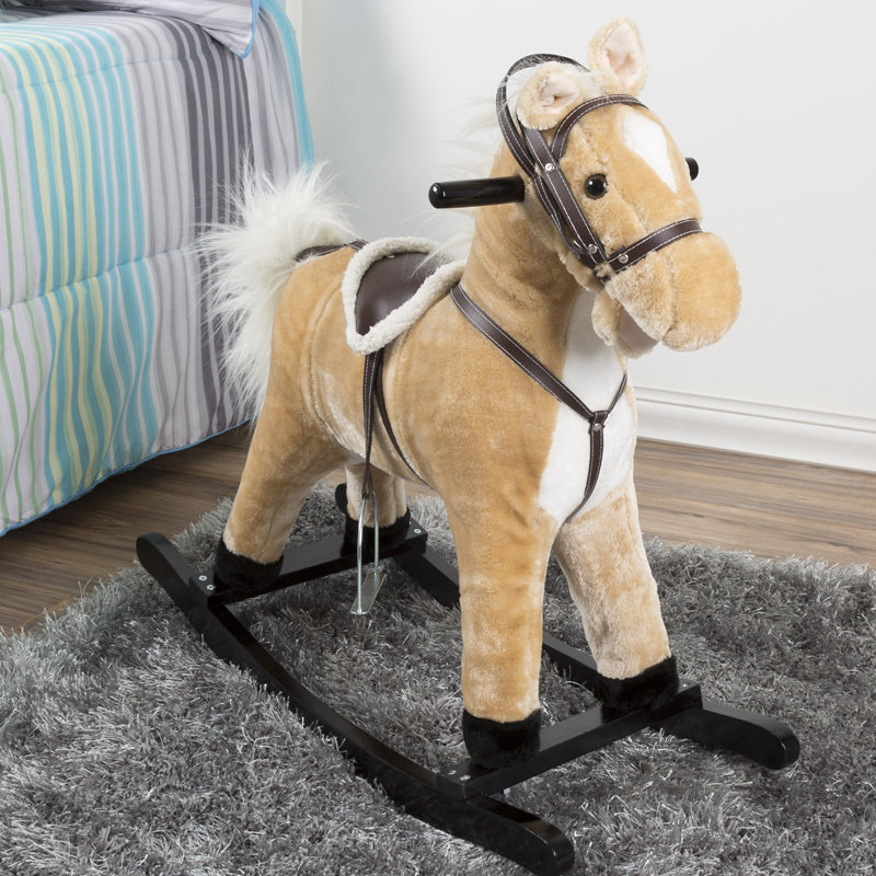 Happy Trails Plush Wooden Rocking Horse Reviews Wayfair